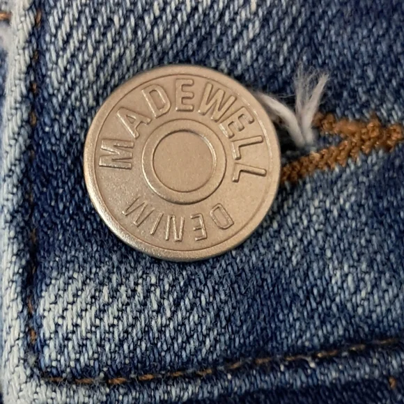 Madewell The 90s Knee-Length Capri Jeans 28R Retro Pockets Cayer Wash - Picture 8 of 16